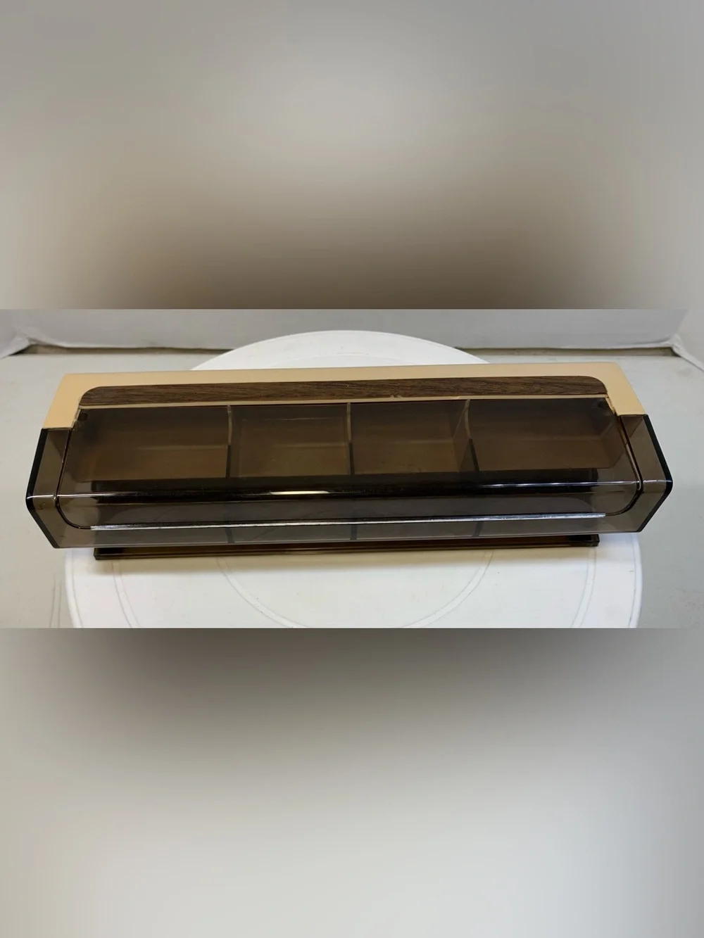 Vintage Ketcham & McDougall 10in Plastic Desk Caddy Organizer.              3799